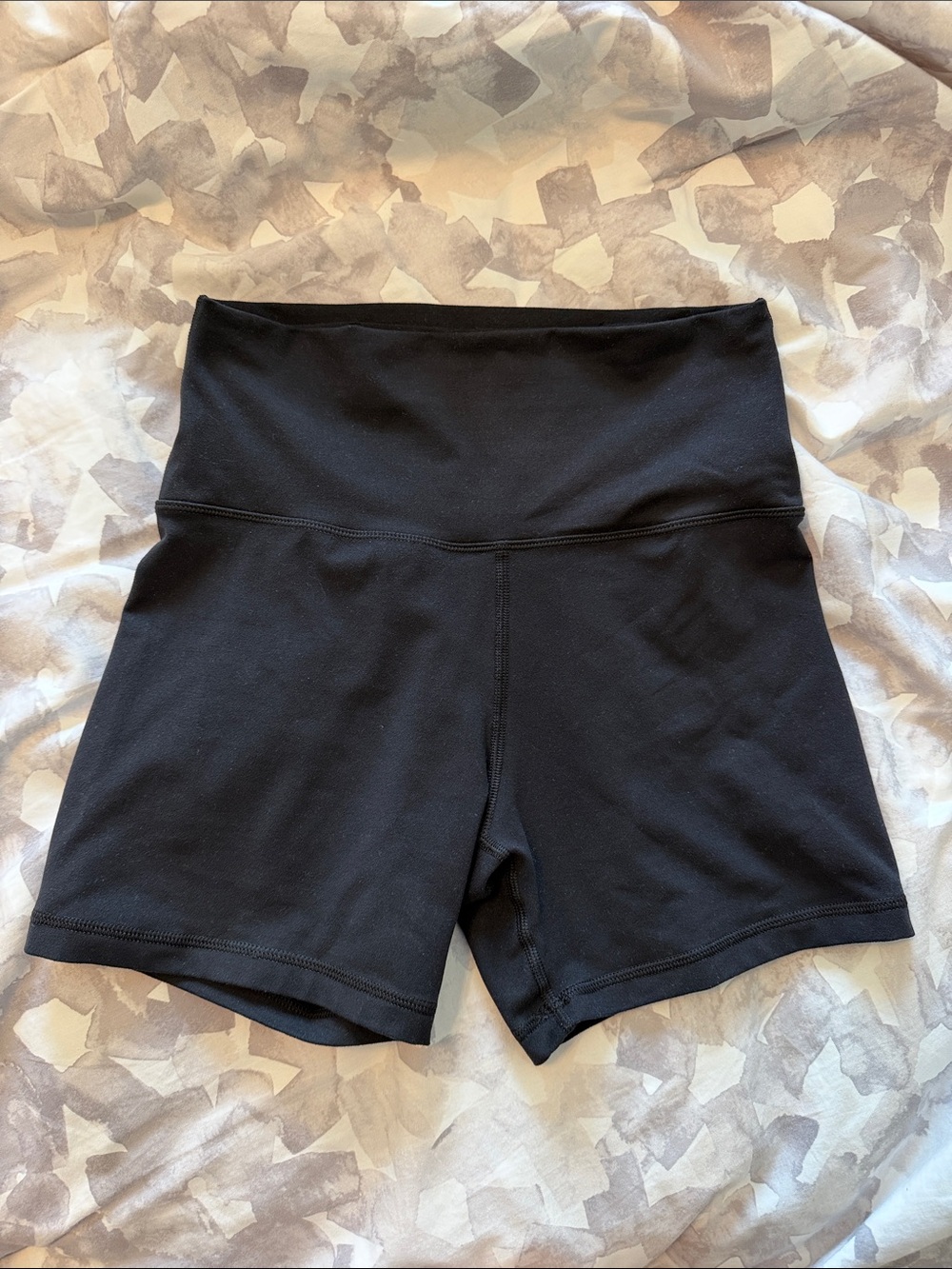 aerie Black High-Rise Bike Shorts